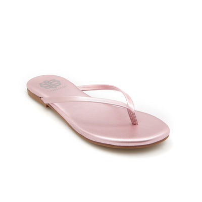 Pink Metallic Flip Flop
